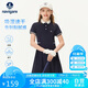 納維凱爾（Navigare）女童連衣裙夏季兒童POLO裙涼爽時(shí)尚速干舒適時(shí)間的海深藍165