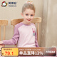 英博倫女童內(nèi)衣套裝純棉兒童寶寶保暖秋衣秋褲秋冬女孩 85250粉紫 130