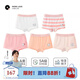 Q21小海綿內(nèi)褲兒童男女童寶寶透氣抑菌不夾屁屁平角短褲 女平角-粉條奶白蜜粉夢粉蜜橘 5條 120 建議體重36-43斤