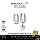 潘多拉（PANDORA）ME系列耳飾玫瑰金色密鑲鏈環(huán)式時(shí)尚簡(jiǎn)約七夕情人節(jié)禮物送女友 風(fēng)格系列之勇敢愛(ài)耳環(huán)-刻面心形 均碼