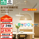 雷士（NVC）奶油現(xiàn)代護(hù)眼智能全光譜搖臂可移動(dòng)吊線餐廳吊燈餐桌吧臺(tái)燈燈具 米色50瓦 全光譜搖臂款