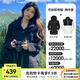駱駝沖鋒衣紅色外套女[新年紅]三合一保暖蓄熱防風(fēng)三防登山?jīng)_鋒衣服男 3513X，幻影黑 ，女 XL