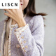 LISCN小香風(fēng)外套2025新款高級感開(kāi)衫上衣女加厚保暖秋冬短款小個(gè)子女裝 香芋紫#8007 S