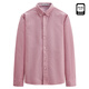 與狼共舞【純棉透氣】襯衫男新疆長(cháng)絨棉春夏季商務(wù)通勤百搭男士長(cháng)袖襯衣 406粉紅 L 175/92A