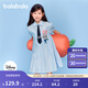 巴拉巴拉童裝女童裙子兒童連衣裙2025新款夏條紋襯衫裙子 藍(lán)色調(diào)00488 130
