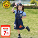 G.DUCKKIDS小黃鴨兒童瘋狂動物城朱迪兔子尼克狐貍警官衣服學(xué)生幼兒園演出服 女童三件套 110 建議4~5歲【100-110cm】cm
