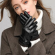 啄木鳥(niǎo)皮手套女士冬學(xué)生加絨加厚棉保暖騎行摩托開(kāi)車(chē)防風(fēng)可愛(ài)觸屏手套 款式三 均碼