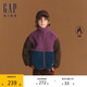 GAP【大小童同款】男童秋冬款仿羊羔絨撞色加厚外套612792