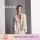 ERDOS 春夏吊帶棉絨方領(lǐng)極簡(jiǎn)抽條手鉤向日葵浮雕花朵套衫女針織衫 白 M 160/84A