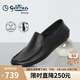 金利來（goldlion）男鞋豆豆鞋簡約輕便兩穿商務(wù)鹿皮鞋G559410402AAB黑色43