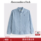 ABERCROMBIE & FITCH【李現(xiàn)同款】男裝25春夏美式經(jīng)典小麋鹿亞麻混紡襯衫KI125-5085 藍(lán)色 M (180/100A)
