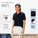 TOMMY HILFIGER【輕柔感】25夏季男裝鑲邊袖口多色短袖/珠地棉撞色翻領(lǐng)POLO 【撞色領(lǐng)口】深藍(lán)色FAP (合身版) M (推薦：135-150斤)