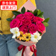 妙奕嘉手捧花生日禮物女生送女友玫瑰香皂仿真花花束假花永生花紀念日 紅玫瑰花束【成品發(fā)貨】