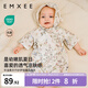 嫚熙（EMXEE）果果衣嬰兒連體衣春夏薄款紗羅短袖和尚服新生兒哈衣寶寶衣服新款 愛(ài)麗絲森林【短袖-不含頭飾 】 66cm
