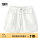 森馬（Semir）森柔牛仔|商場(chǎng)同款牛仔褲女半松緊腰2025夏時(shí)尚短褲103325122001