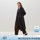范思藍(lán)恩23FS14161正肩西裝大衣女秋冬中長(zhǎng)款氣質(zhì)雙面羊毛呢外套 咖色 S
