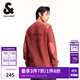 杰克·瓊斯（JACK&JONES）男裝冬季新款時(shí)尚潮流百搭水洗字母印花基礎圓領(lǐng)毛針織衫男款 深紅色F15E04 常規 深紅色F15E04 M 175