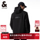 杰克·瓊斯（JACK&JONES）男裝潮流秋季外套男士連帽防風(fēng)上衣戶(hù)外休閑夾克短款百搭外套男 E41黑色 M (175)