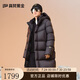 高梵黑金鵝絨服機(jī)能4.0六格2024年新款男士中長(zhǎng)款羽絨服高定騎士黑2XL