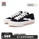 VISION STREET WEAR Odd Astley Pro經(jīng)典休閑低幫運(yùn)動休閑鞋帆布鞋板鞋男女多色平底 黑色 40.5