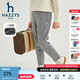 哈吉斯（HAZZYS）品牌童裝女童長褲冬新品彈力舒適休閑百搭加厚一體絨長褲 中花灰 155