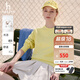 哈吉斯（HAZZYS）女裝 春季女上衣【PHIZ系列】活力休閑落肩寬松圓領(lǐng)衛(wèi)衣 黃色YL M (160/84A 38)