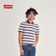 Levi's【商場同款】李維斯男士美式經(jīng)典蝙蝠標(biāo)休閑Polo衫A4842 混色條紋 M