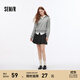 森馬（Semir）半身裙女百搭學(xué)院風(fēng)顯瘦短裙俏皮小個子秋灰色格子百褶裙時尚 灰色調(diào)00422 M