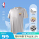 NBA官方夏季男女情侶哈利伯頓運動t恤戶外寬松短袖速干衣籃球服上衣 湖人東契奇/速干T恤（白色） L
