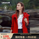LAFUMA樂飛葉戶外沖鋒衣女II級中長風(fēng)衣防水透濕夾克外套 LFJA3AS60 假日紅R1 175/92A（42）