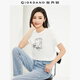 佐丹奴 女裝T恤 棉質(zhì)針織大象的日常印花圓領(lǐng)短袖 13394204 白