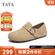 他她（TATA）女鞋2025新款秋季勃肯鞋全包內增高時(shí)尚休閑鞋子CUG01CM5 杏色 40