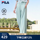 FILA斐樂(lè)女士針織長(zhǎng)褲2025夏季新款微喇寬松闊腿褲休閑運(yùn)動(dòng)褲瑜伽 香糕綠-LG M 165/66A/M