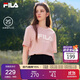 FILA 斐樂(lè )官方男女同款針織T恤2025年夏季純棉寬松休閑情侶短袖t恤