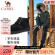 駱駝（CAMEL）冬季戶外雪地靴新款男士加絨防滑羊毛保暖中幫棉靴 G13W837106 黑色 42