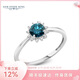 GEM STONE KING55分藍(lán)鉆石戒指10K金鉆石顯鉆鉆戒求婚結(jié)婚訂婚生日禮物送女友 美5號=10號