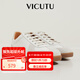 威可多（VICUTU）牛皮休閑鞋男春秋季德訓(xùn)鞋舒適輕盈時(shí)尚運(yùn)動(dòng)板鞋男友七夕禮物 白色 40