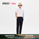 AIGLE艾高春夏款速干DFT透汽吸濕戶外休閑褲時尚長褲子男士褲裝 黑色 AJ832 42 (175/84A)