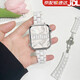 watchbond適用蘋果手表帶apple watch s9/s10/8/7/6/5/SE陶瓷表帶智能iwatch Ultra/2鏡面三珠陶瓷男女腕帶 三株陶瓷小蠻腰【白色】 38/40/41/42m