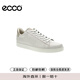 愛(ài)步（ECCO）男士板鞋低幫百搭潮流休閑板鞋 521304 白色/砂礫灰 41