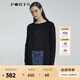 PORTS寶姿 商場同款新品女裝簡約中長款針織開衫LL8K004KZE008 黑色 S /M