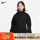 耐克(NIKE)女春秋連帽夾克外套 休閑運(yùn)動 潮流百搭 FB8339-010黑色M
