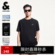 杰克·瓊斯（JACK&JONES）25年衣服男裝短袖t恤男士夏季【涼感】華夫格潮流法斗犬刺繡半袖 E40黑色 常規(guī) L