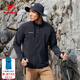 猛犸象（MAMMUT）Comfort 男士戶外徒步舒適輕便輕量防潑水軟殼夾克外套 黑色 XL
