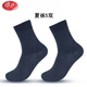 浪莎（LangSha）品牌黑色制I式純I棉夏襪冬襪耐磨中筒襪軍跑步專(zhuān)用不臭腳襪子男 藏藍夏襪-5雙 均碼