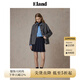 ELAND【100%澳洲羊毛】衣戀毛呢外套女襯衫領(lǐng)上衣2025冬季新款 淺灰色(16)L/Grey S