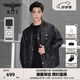 BOY LONDON【迷幻搖滾】秋季男女同款滿印金標(biāo)夾克襯衫外套N23901 黑色 M