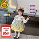 G.DUCKKIDS童裝洛麗塔公主裙女童連衣裙夏季蓬蓬裙兒童裙子夏天生日禮服裙夏 套裝糖果洛麗塔【襯衫+吊帶裙】 90 尺碼1~2歲【 80-90cm】cm