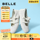 百麗（Belle）周雨彤同款酒心糖休閑鞋女25夏新商場款芭蕾瑪麗珍鞋D8L1DBQ5預售 薄霧米 【周雨彤同款】 37 (235mm)