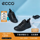 愛步（ECCO）休閑鞋男 軟底牛皮防滑戶外徒步運(yùn)動鞋 靈動525224 黑色41